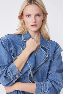 Dulce Jacket, Bleu Jeans -Fashion Clothing Shop 00W002917D