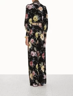 Zimmermann Luminosity Trouser, Multi Floral Black -Fashion Clothing Shop 4.2139pf231.mfbl .multi floral black