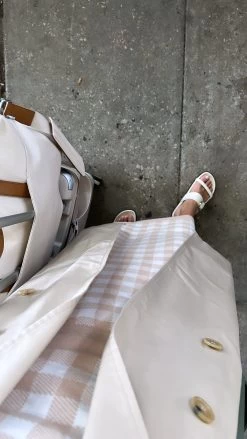 Gingham Knit Top, Blush -Fashion Clothing Shop 4559E52D 130B 44CB 8184 ED2425D80B39