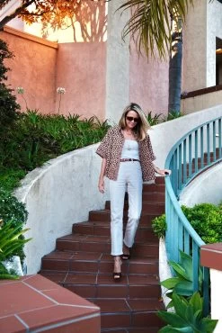 Short Sleeve Top, Chocolate And Pink Lattice Print -Fashion Clothing Shop 8FF7D1DD F61B 436D 8F2B 1D5B369F86FF 1 201 a