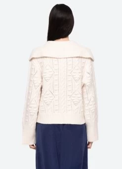 Cele Sweater, Cream 5 Cele Sweater, Cream -Fashion Clothing Shop AW23 019 CREAM 5 450f39f6 85c4 46ee ab63 ae0edb698687