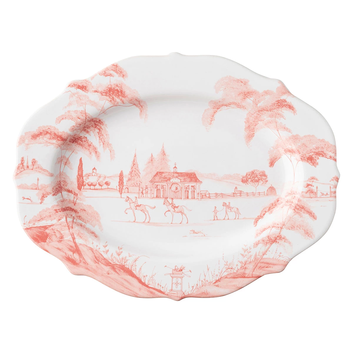 Country Estate Petal Pink 15" Serving Platter 1 Country Estate Petal Pink 15" Serving Platter