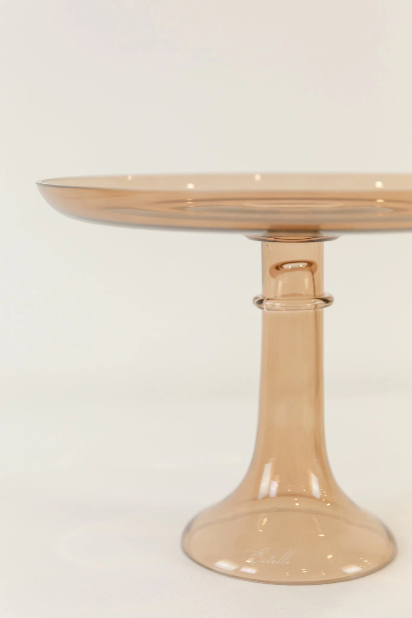 Cake Stand, Amber Smoke 2 Cake Stand, Amber Smoke - Image 2