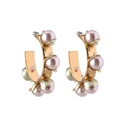 Mini Delfina Hoops, Blush