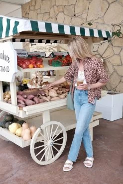 Short Sleeve Top, Chocolate And Pink Lattice Print -Fashion Clothing Shop FF9CD7FB 046B 436C AFBA D71D738199AE 1 201 a