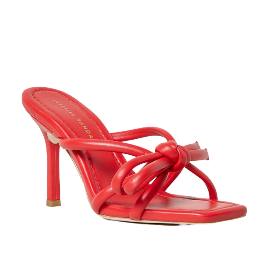 Loeffler Randall Margi Bow Heeled Sandal, Poppy 1 Loeffler Randall Margi Bow Heeled Sandal, Poppy