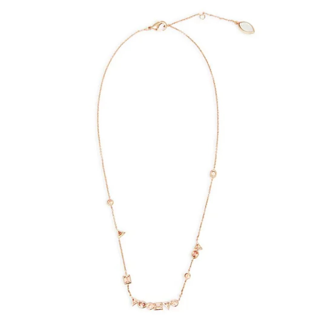 Constellation Crystal Necklace, Gold 1 Constellation Crystal Necklace, Gold