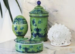 Oriente Italiano Round Box, Malachite -Fashion Clothing Shop GINORI ORIENTE ITALIANO5804 preview scale 100 ppi 72 quality 100