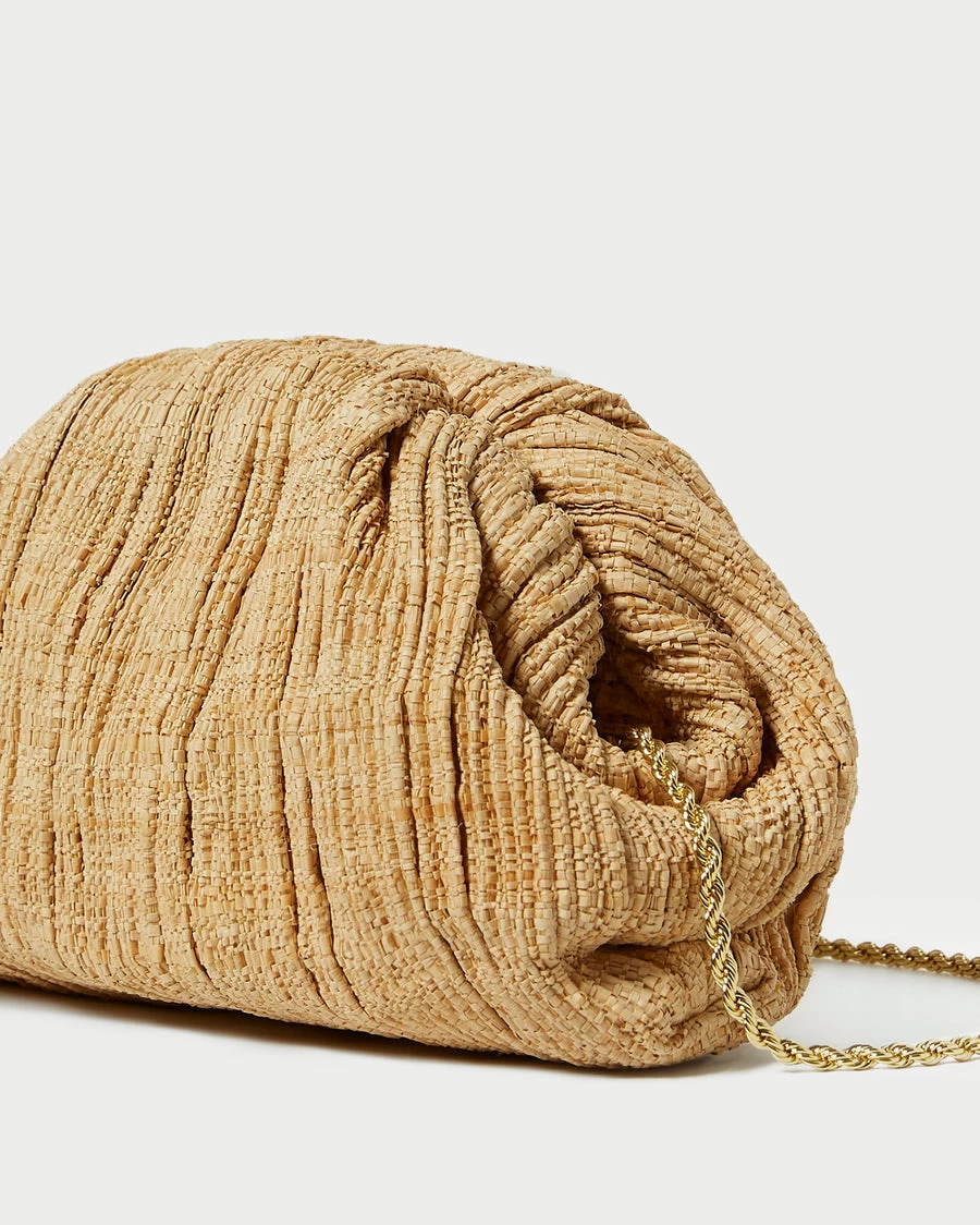 Loeffler Randall Bailey Pleated Dome Clutch, Natural 3 Loeffler Randall Bailey Pleated Dome Clutch, Natural - Image 3