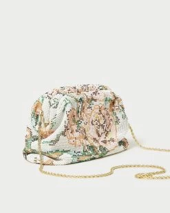 Loeffler Randall Doreen Frame Pouch, Cream Botanical Floral -Fashion Clothing Shop IMG 1601