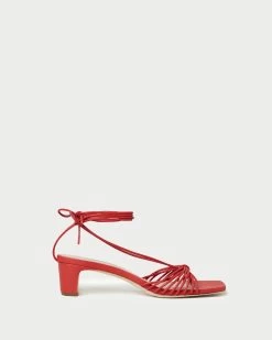 Loeffler Randall Riley Lace-Up Sandal, Poppy -Fashion Clothing Shop IMG 1644