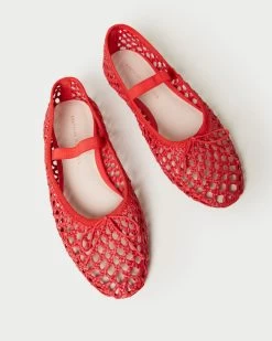 Loeffler Randall Leonie Crochet Ballet Flat, Red 8 Loeffler Randall Leonie Crochet Ballet Flat, Red -Fashion Clothing Shop IMG 1661 57592d0f a934 435c b2c9 58b6c3722dbd