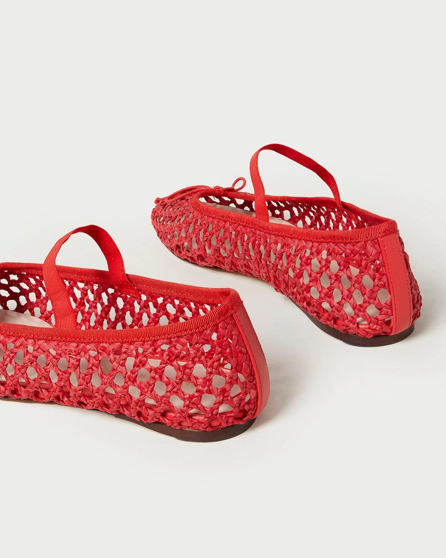 Loeffler Randall Leonie Crochet Ballet Flat, Red 5 Loeffler Randall Leonie Crochet Ballet Flat, Red - Image 5