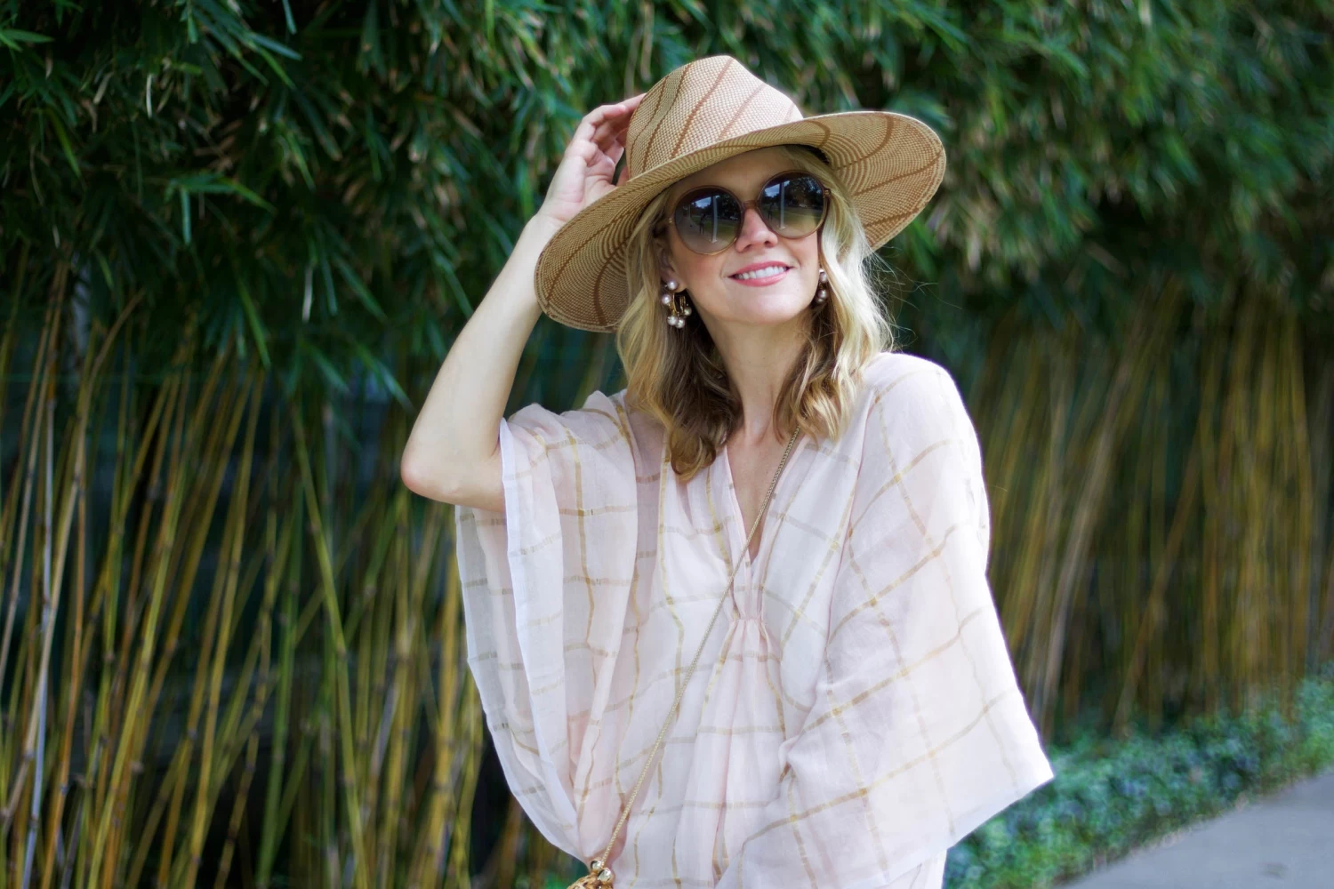 Mini Delfina Hoops, Blush 2 Mini Delfina Hoops, Blush - Image 2