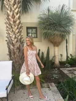 Tiered Button Detail Dress, Jacobean Cotton Poplin 5 Tiered Button Detail Dress, Jacobean Cotton Poplin -Fashion Clothing Shop IMG 4281