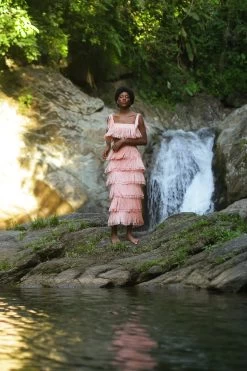 Fringe Cropped Lluvia Top, Peachy Pink -Fashion Clothing Shop LluviaTopandLluviaSkirtinHotPeach NPLGSS23 1500x 68e7fe32 2e0d 40a6 8af0 32436f0dd758