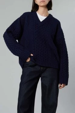 Fashion Clothing Shop -Fashion Clothing Shop Minnesota Sweater in Navy 20230907052210