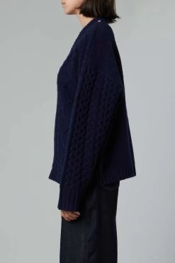 Minnesota Sweater, Navy -Fashion Clothing Shop Minnesota Sweater in Navy 20230907052210 1