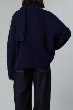 Minnesota Sweater, Navy -Fashion Clothing Shop Minnesota Sweater in Navy 20230907052210 2