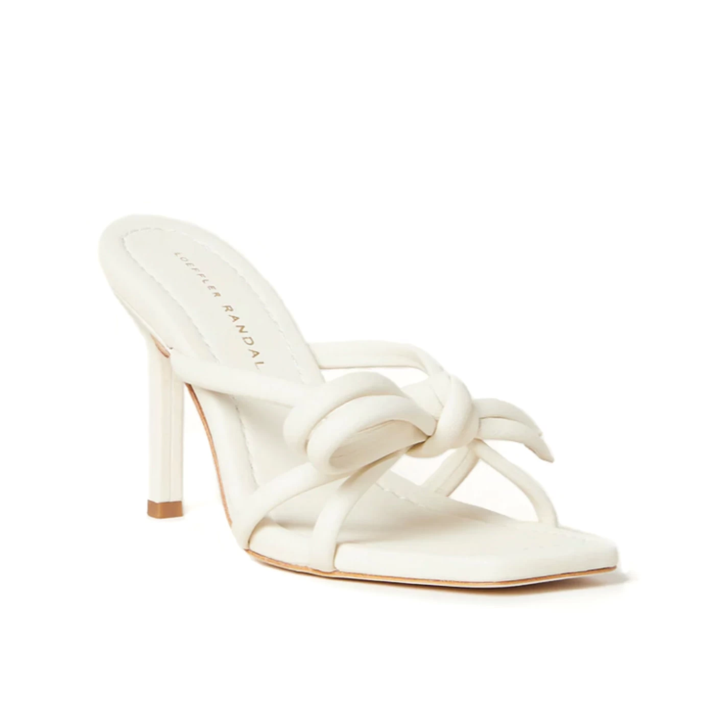 Loeffler Randall Margi Bow Heeled Sandal, Optic White 1 Loeffler Randall Margi Bow Heeled Sandal, Optic White