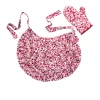 Field Of Flowers Apron & Oven Mitt 2pc Set - Ruby