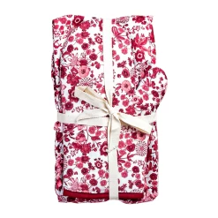 Field Of Flowers Apron & Oven Mitt 2pc Set - Ruby -Fashion Clothing Shop ScreenShot2022 09 28at3.51.10PM