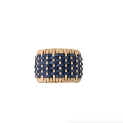 Woven Napkin Ring - Navy