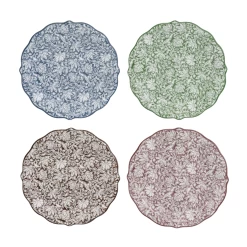 Veronica Beard Bohemian Vine Party Plates, Assorted Set/4