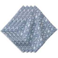 Veronica Beard Bohemian Vine Navy Napkin Set/4