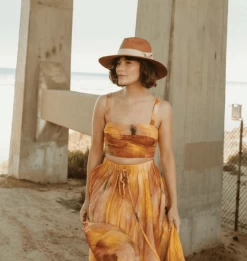 FREYA Cosmos Hat, Pecan/Blush -Fashion Clothing Shop Screenshot2023 07 25at2.16.36PM