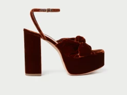 Loeffler Randall Roz Knot Platform Sandal, Sienna Velvet 6 Loeffler Randall Roz Knot Platform Sandal, Sienna Velvet -Fashion Clothing Shop Screenshot2023 09 10at6.31.58PM