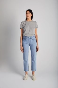 Cloud Rainbow Tate Denim, Vintage Blue -Fashion Clothing Shop Still Here New York Cloud Rainbow Tate Crop Jean 20201021203135