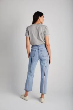 Cloud Rainbow Tate Denim, Vintage Blue -Fashion Clothing Shop Still Here New York Cloud Rainbow Tate Crop Jean 20201021203135 1