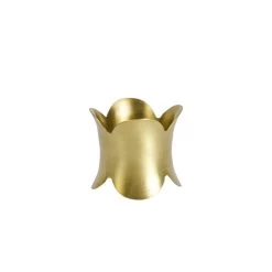 Only On The Avenue Scalloped Brass Napkin Rings