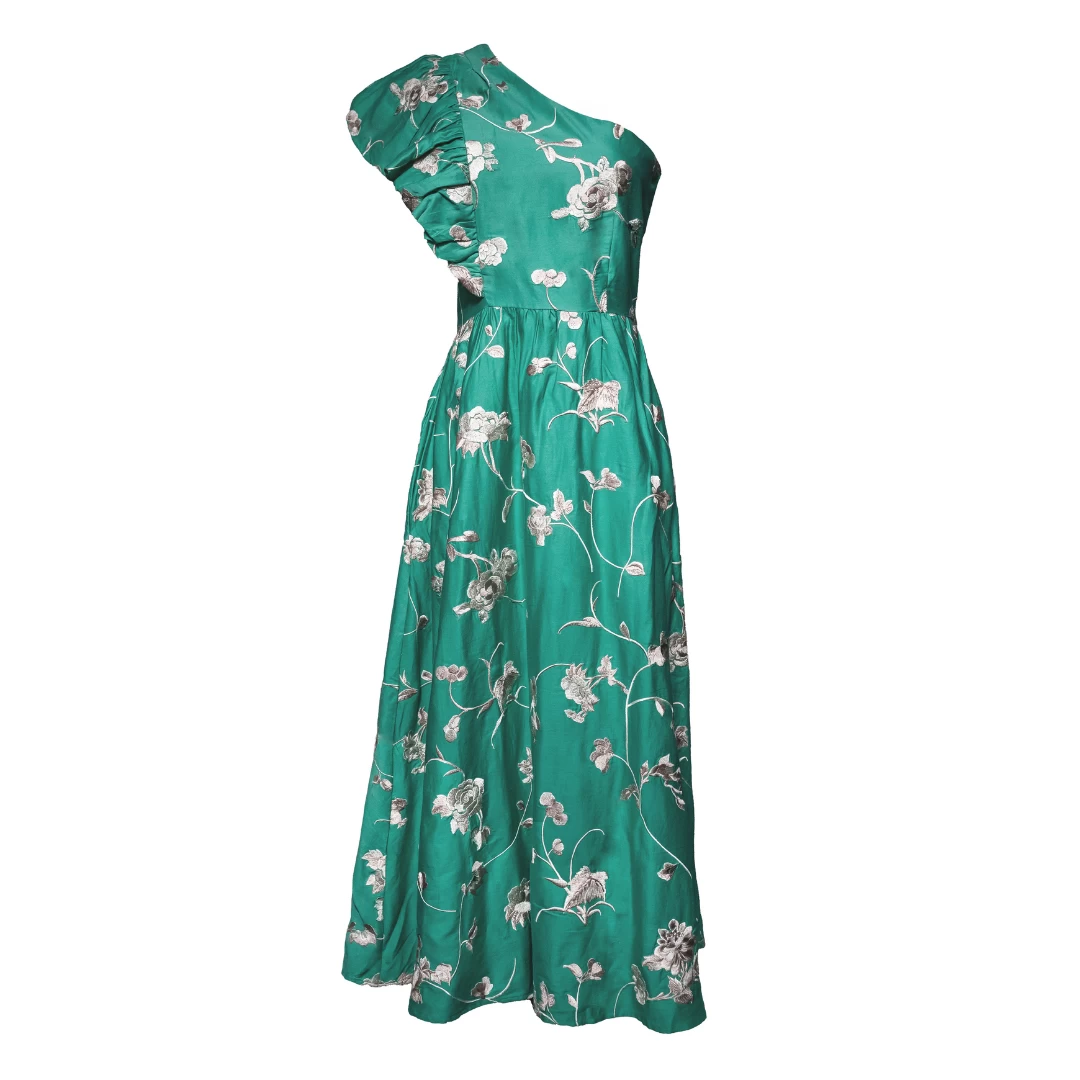 Julian One Shoulder Dress, Mint 1 Julian One Shoulder Dress, Mint