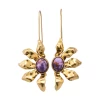 Lou Drop Earrings, Purple