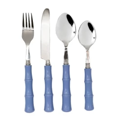 Bamboo Flatware, Blue
