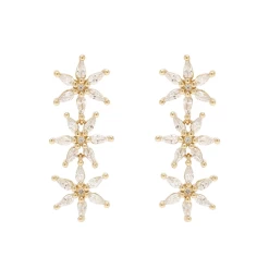 Dottie Drop Earrings, Gold