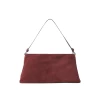 Staud Vivi Shoulder Bag, Mahogany Suede