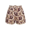 Zayna Shorts, Retro Floral Turtledove