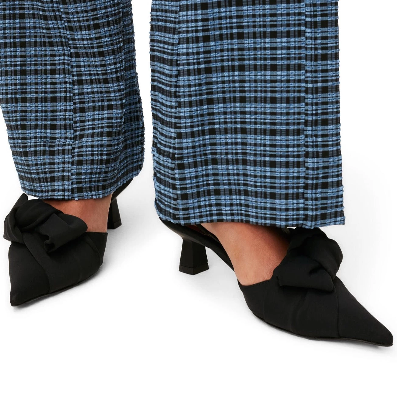 Ganni Soft Bow Slingback Pump, Black 4 Ganni Soft Bow Slingback Pump, Black - Image 4