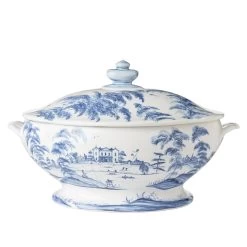Country Estate Delft Blue Tureen Main House